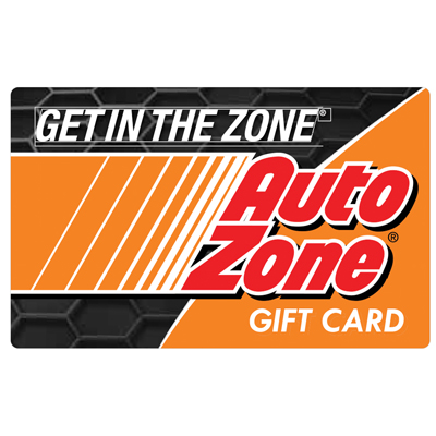 AUTOZONE<sup>&reg;</sup> $25 Physical Gift Card – Perfect for do-it-yourself car owners to shop for auto parts, car accessories and vehicle information in-store and online!