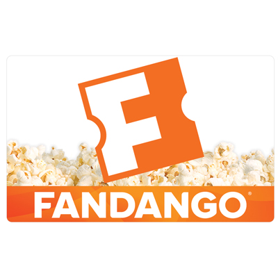 FANDANGO<sup>&reg;</sup> $25 Gift Card - Fandango® makes it easy to find and buy the right movie tickets at the right time.  Show times and tickets can be purchased for more than 23,000 screens at participating theatres nationwide. Fandango tickets can be purchased online or using the mobile app.