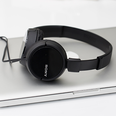 SONY<sup>&reg;</sup> ZX Series Stereo Headphones - Built for comfort and performance, these lightweight headphones have an on-ear design to maximize your audio experience. Features include 30mm drivers for rich, full frequency response and a tangle-free, Y-type cord.