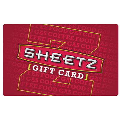SHEETZ Z-CARD® $25 Gift Card - Redeem your Z-Card for gasoline, food from our M•T•O® menu or any self-serve or specialty Sheetz Bros. Coffeez® beverages.